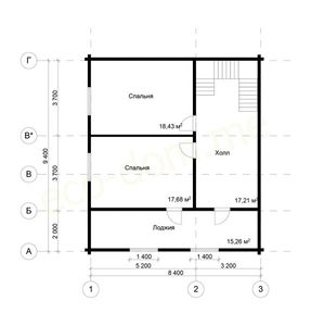 Проект дома из бревна 10х9 № ДиБ-66